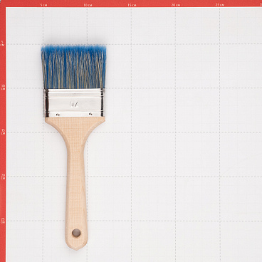 Кисть плоская смешанная щетина деревянная ручка Wenzo Wood 70х14 мм для красок на водной основе