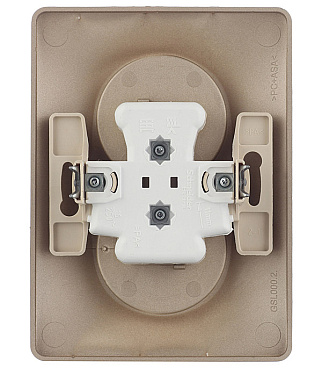 Розетка Systeme Electric Glossa встраиваемая титан (GSL000420)