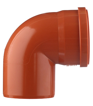 Отвод Ostendorf KGВ d110 мм 87° пластиковый для наружной канализации (220240)