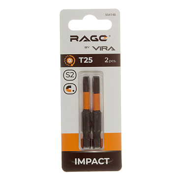 Бита Rage by Vira (554148) TORX T25 магнитная 50 мм торсионная (2 шт.)