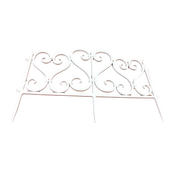 Забор декоративный Standartpark Ажурный 0,23х0,5 м 0,83 кг сборный белый