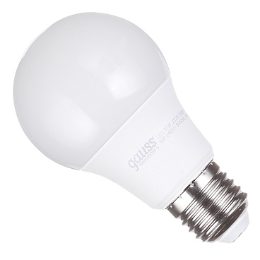 Лампа светодиодная Gauss E27 3000К 10 Вт 880 Лм 180-240 В груша A60 матовая