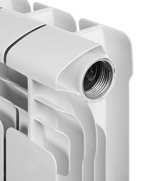 Радиатор алюминиевый Rifar Alum 350 мм 6 секций 1" боковое подключение белый