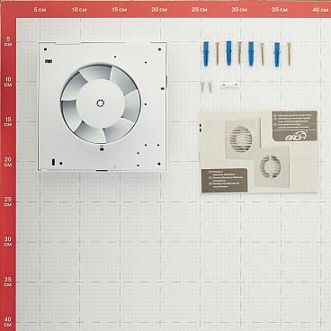 Вентилятор осевой Era Euro с антимоскитной сеткой 160х160 мм d100 мм белый