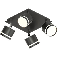 Спот потолочный Schaffner Montar GX53 30 Вт 8 кв.м черный IP20 (4745-4 BK)