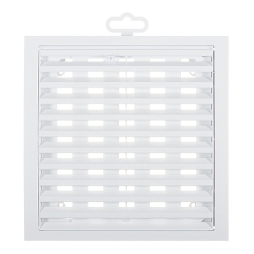 Решетка вентиляционная пластиковая приточно-вытяжная Era РРП 200х200 мм регулируемая белая