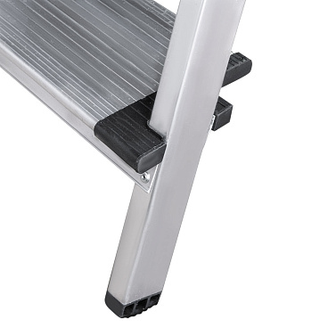 Стремянка алюминиевая 5 ступеней 130 мм с лотком органайзером 1,03 м Новая высота