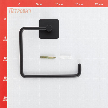 Держатель для туалетной бумаги Delphinium B6445P-6 металл черный (101187)