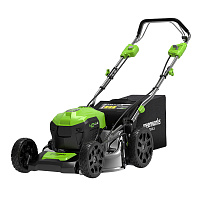 Газонокосилка аккумуляторная Greenworks 40V GD40LM46SPK4 40 В 46 мм 4Ач Li-Ion 1 АКБ и ЗУ (2506807UB)