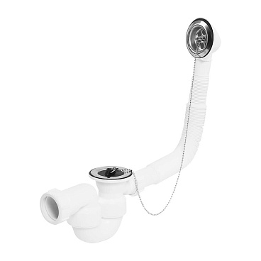 Сифон для ванны McAlpine 1 1/2х40 мм с выпуском d70 мм с соединением 40/50 мм (MRB1-EX)