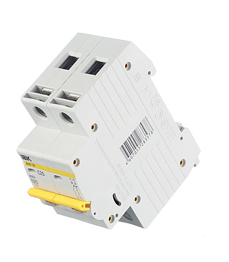 Автоматический выключатель модульный IEK Karat ВА 47-29 2P 25А тип C 4,5 кА 400 В (MVA20-2-025-C)