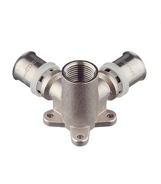 Водорозетка VALTEC (VTm.234.N.200420) проходная 20(пресс) х 1/2 ВР(г)