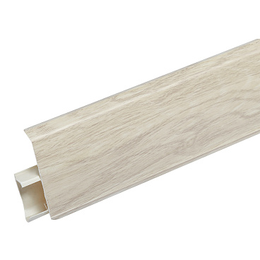 Плинтус ПВХ напольный Winart 72 мм себаста 2200 мм Г-профиль со съемной панелью