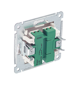 Переключатель Hegel Master одноклавишный встраиваемый белый (ВС10-461)