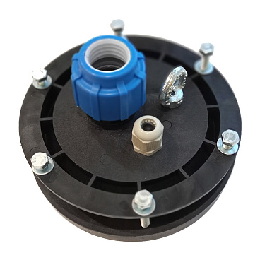 Оголовок для скважины d110-128 мм выход 32 мм пластиковый (ОГС 110-128/32)