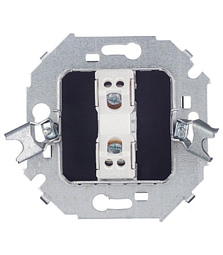 Выключатель Simon 15 одноклавишный встраиваемый графит (1591101-038)