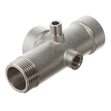 Соединитель для насоса Valtec 1 НР(ш) х 1 ВР(г) х 1 ВР(г) х 1/4 НР(ш) х1/4 ВР(г) пятиходовой (VTr.600.N.06110)