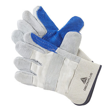 Перчатки кожаные комбинированные Delta Plus DS202 серо-синие 10 (XL)