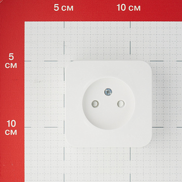Розетка Systeme Electric Blanca накладная белая со шторками (BLNRA001111)