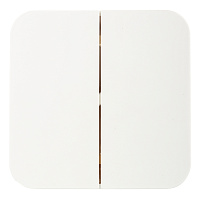 Выключатель Systeme Electric Blanca двухклавишный накладной молочный (BLNVA105012)