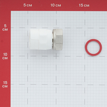 Муфта полипропиленовая Valtec с накидной гайкой 25 мм х 1 ВР(г) (VTp.708.0.02506)