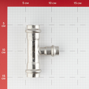 Тройник Valtec (VTi.931.I.221522) 22 х 15 х 22 мм нержавеющая сталь