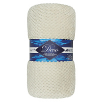 Плед 150х200 см TexRepublic Жаккард микрофибра шампань