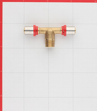 Тройник Tiemme 16(пресс) х 1/2 НР(ш) х 16(пресс)
