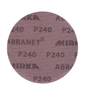 Диск шлифовальный Mirka Abranet d125 мм P240 на липучку сетчатая основа (5 шт.)