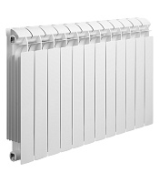Радиатор биметаллический Global Style Plus 500 мм 12 секций 1" боковое подключение белый