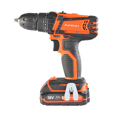 Дрель-шуруповерт аккумуляторная Patriot BR 181UES 18 В 2 Ач Li-Ion 2 АКБ и ЗУ (180201481)