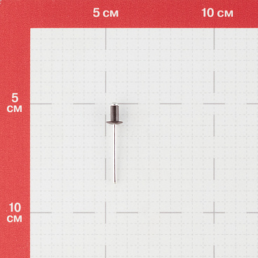 Заклепка вытяжная 4,0x8 мм алюминий/сталь коричневая RAL 8017 (100 шт.)