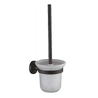 Ершик для унитаза Haiba HB8710 подвесной стекло/металл черный (550608)