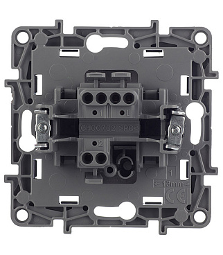 Переключатель Legrand Etika одноклавишный встраиваемый антрацит (672605)