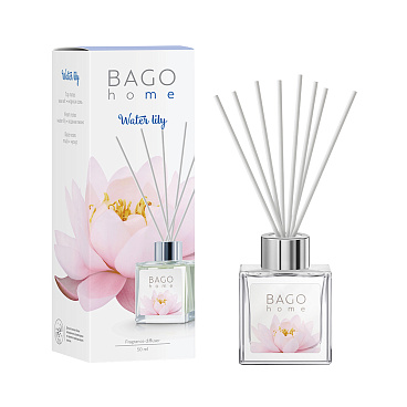Аромадиффузор с палочками Bago home Водяная лилия 50 мл