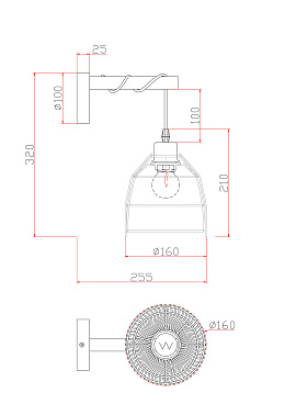 Настенный светильник (бра) Freya FR5334WL-01B