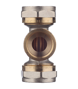 Тройник 26 обж(ц) х 3/4 ВР(г) х 26 обж(ц)