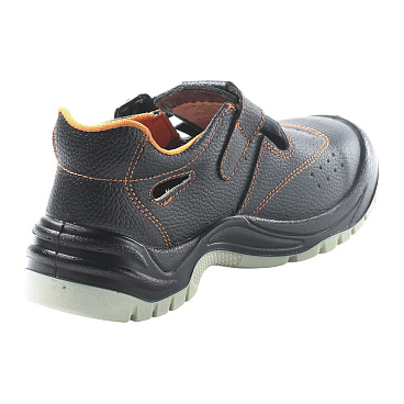 Сандалии рабочие кожаные размер 41 черные Мистраль