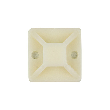 Площадка для крепления стяжек EKF PROxima 25х25 мм самоклеящаяся белая (100 шт.) (plc-25х25)