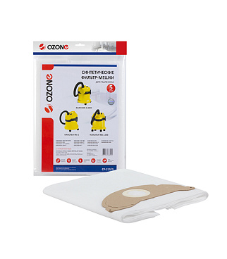 Мешок для пылесоса Ozone 15 л синтетическая ткань (5 шт.) (CP-215/5)