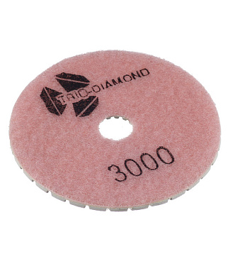 Круг алмазный шлифовальный по камню Trio-Diamond гибкий d100 мм P3000 для мокрого шлифования