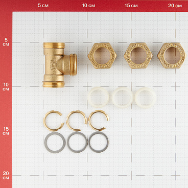 Тройник Stahlmann IWS EasyFix 15 х 15 х 15 мм для гофрированных труб
