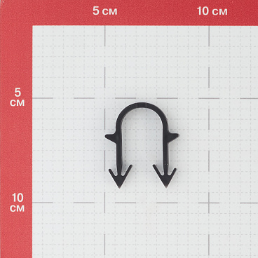 Скоба-фиксатор Henco 40 мм для металлопластиковых труб черная (300 шт.) (UFH-TACK-40)