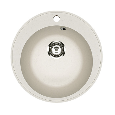 Мойка для кухни Ulgran Practik d48х20 см врезная искусственный камень белый камень