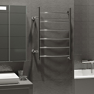 Полотенцесушитель водяной MyFrea MyLondon 800х500 мм лесенка с боковым подключением 500 мм хром