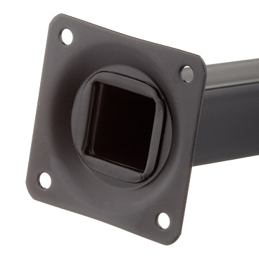 Ножка мебельная стальная 25х25х300 мм черная (1 шт.)