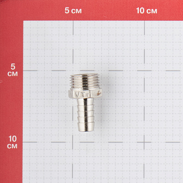 Штуцер Valtec для присоединения шланга 1/2 НР(ш) х 12 мм латунный (VTr.650.N.0412)