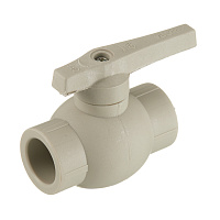 Кран шаровой полипропиленовый Valfex 25 мм серый (10144025Г)