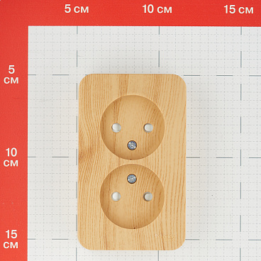 Розетка Systeme Electric Blanca накладная ясень со шторками (BLNRA001215)