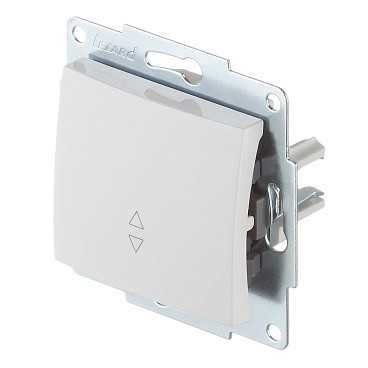 Переключатель Lezard Karina одноклавишный встраиваемый белый (707-0288-105)